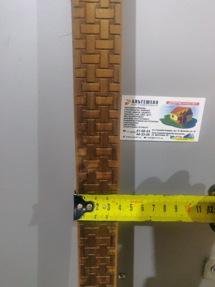 Нащельник Липа Термо с тиснениемА, 40 мм, 1.80 м., упак. 10 шт.