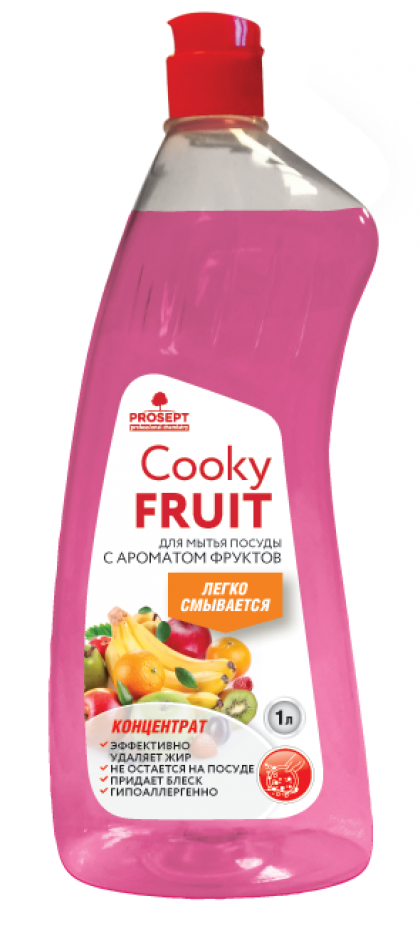 Cooky Fruits гель для мытья посуды вручную. С ароматом фруктов. Концентрат. 0,5л