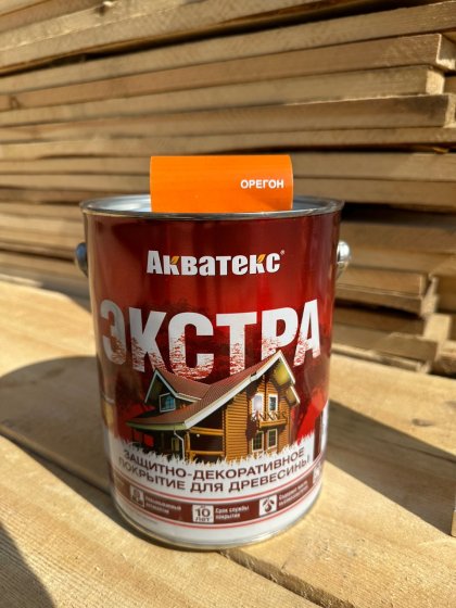 АКВАТЕКС ЭКСТРА Орегон 2,7 л, Восковое защитно-декоративное покрытие для древесины