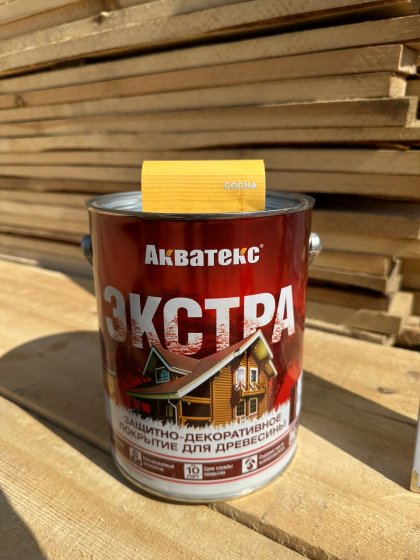 АКВАТЕКС ЭКСТРА Сосна 2,7 л, Восковое защитно-декоративное покрытие для древесины