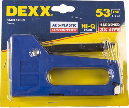 Степлер DEXX пластиковый для скоб, тип 53, 6-8мм