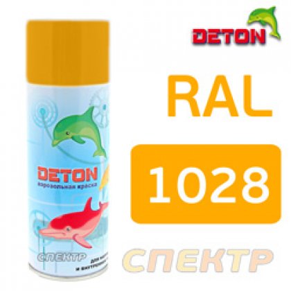 1028 Краска алкидная аэрозоль Желтый Deton (520 мл)