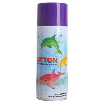 Аэрозольная краска (Deton Universal) RAL 4008 Сигнально-фиолетовый, алкидная глянцевая 520 мл
