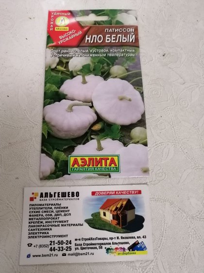 патиссон НЛО Белый Ц(А)