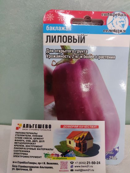 баклажан Лиловый СС