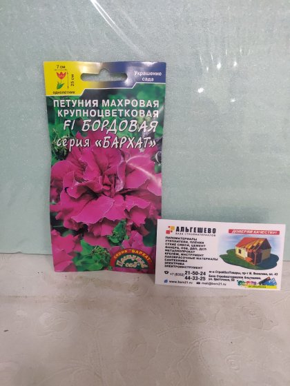 Петуния Бархат Бордовая/Цветущий Сад