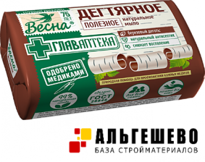 Мыло Весна Главаптека дегтярное 90 гр Весна