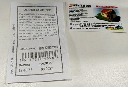 огурец Кустовой Б(А)