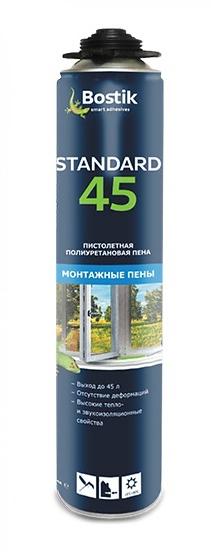 Пена профессиональная BOSTIK Standard 45 л /650 мл/ /12/ /672/