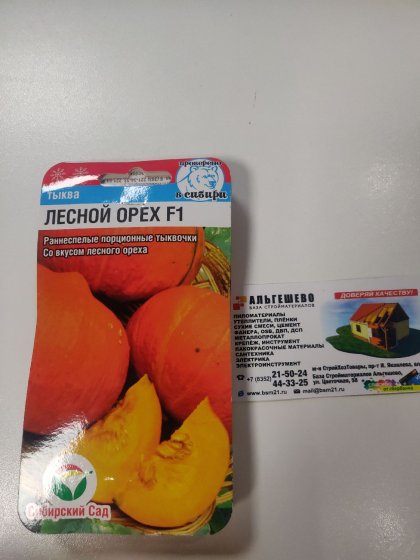Тыква Лесной Орех F1 СС