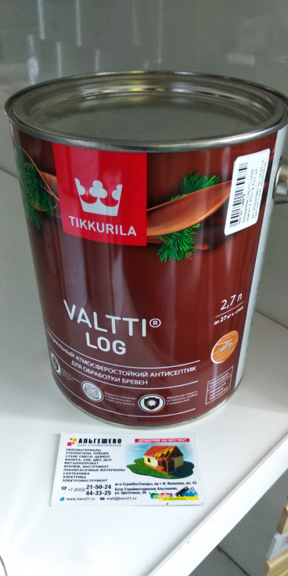 Антисептик VALTTI LOG (Валтти Лог) орегон 2,7 л // Tikkurila