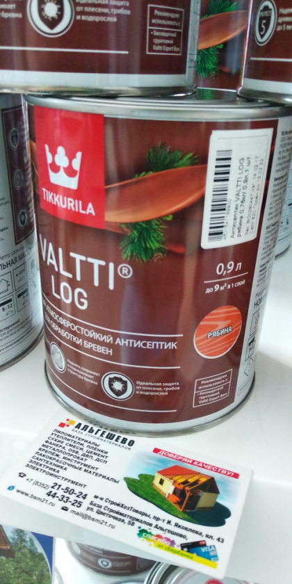 Антисептик VALTTI LOG (Валтти Лог) рябина 0,9 л // Tikkurila