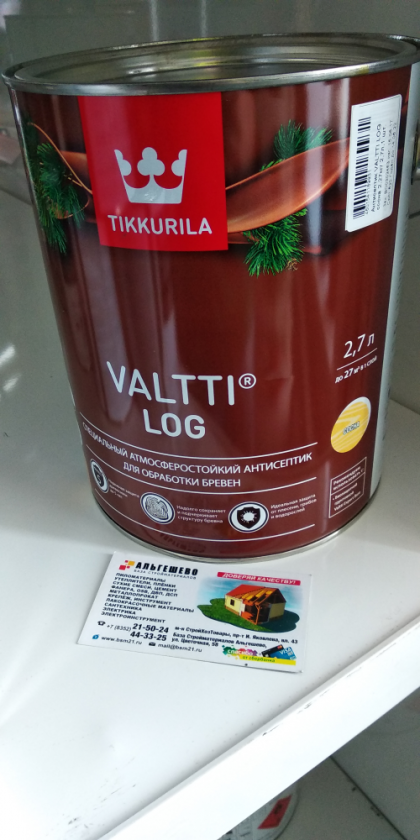 Антисептик VALTTI LOG сосна (2,7 л)