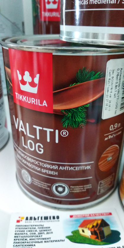 Антисептик VALTTI LOG (Валтти Лог) тик 2,7 л // Tikkurila