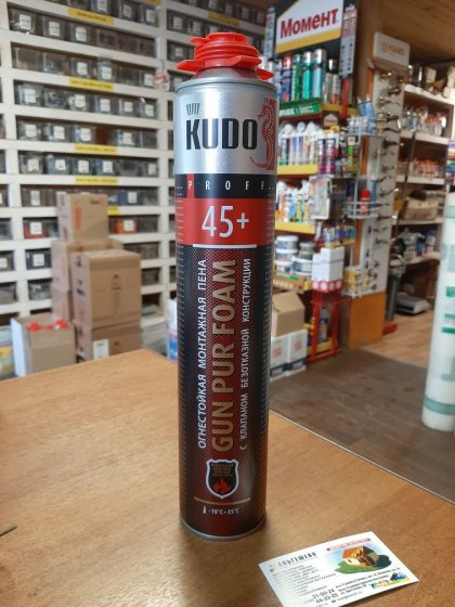 Огнестойкая монтажная профессиональная пена FIRE PROOF 45+ KUDO®