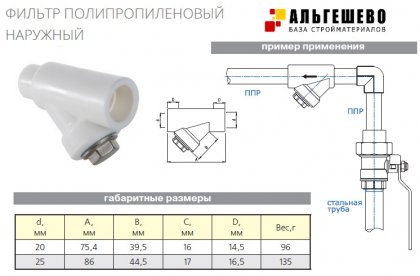 Фильтр ПП d 32