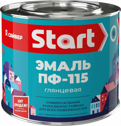 СТАРТ эмаль ПФ-115 голубой 1,8 кг. /6