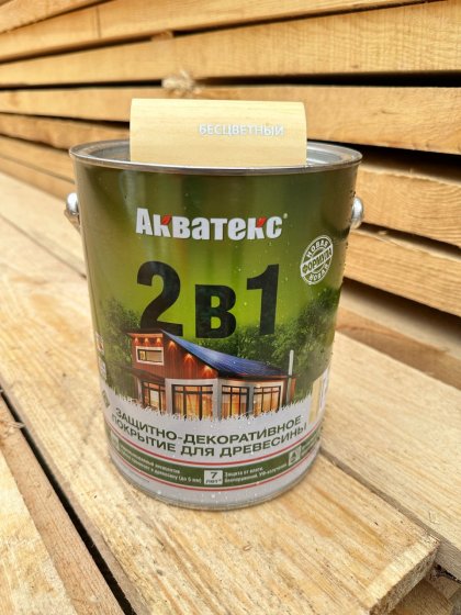 Акватекс 2в1 Бесцветный  2,7  л.д/защ.средство /4/24/144