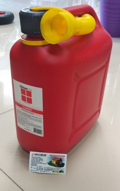 Канистра ГСМ 10 л КРАСНАЯ (5)