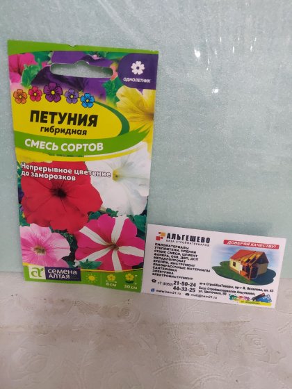 Петуния Гибридная смесь сортов 0,1 гр Ц(Алт)