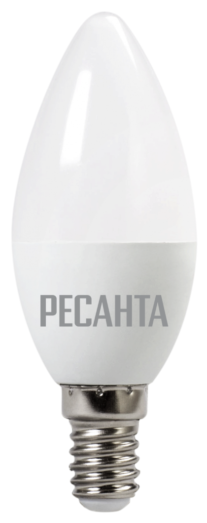 Лампа светодиодная РЕСАНТА LL-R-C37-6W-230-4K-E14