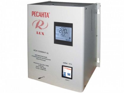 Стабилизатор напряжения серии LUX РЕСАНТА АСН-12000Н/1-Ц