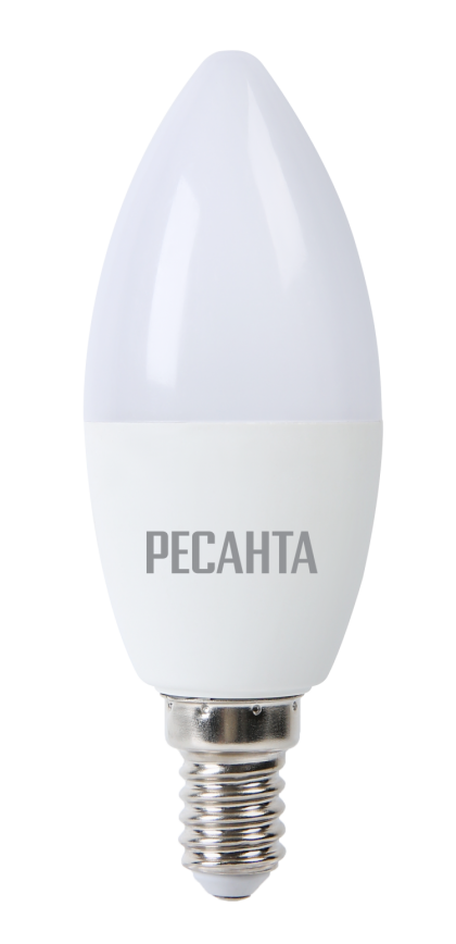 Лампа светодиодная РЕСАНТА LL-R-C37-7W-230-4K-E14