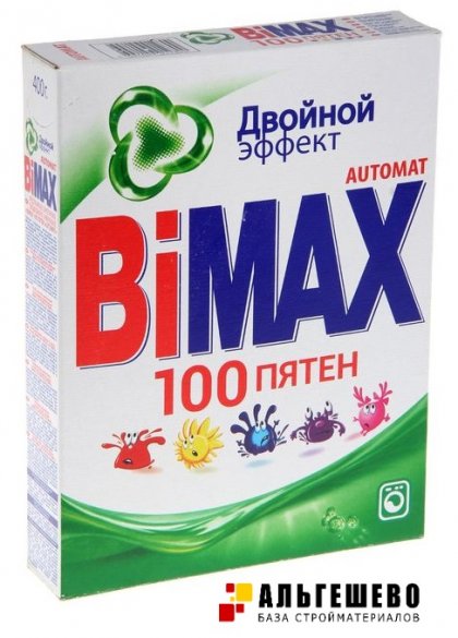 Стиральный порошок BiMax 100 пятен Automat, 400 гр, упак. 24 шт.