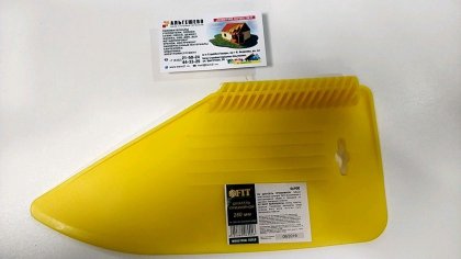 Шпатель прижимной, для разглаживания обоев, пластиковый, желтый 280 мм (20040)