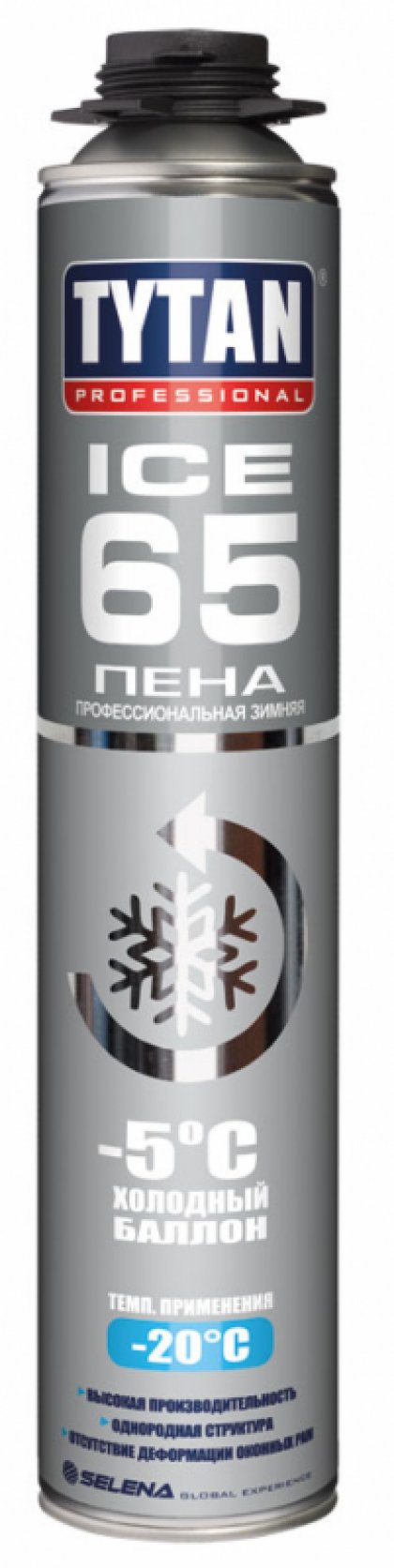Tytan Professional 65 ICE пена профессиональная зимняя, холодный баллон -5°С