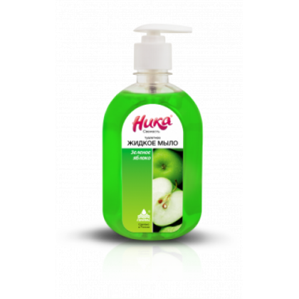 Жидкое мыло Ника - Свежесть, Зеленое яблоко 0,5 л
