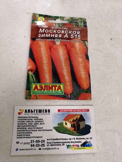 морковь Московская зимняя Лидер