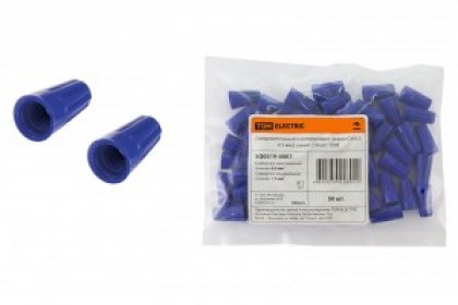 TDM соединительный изолирующий зажим (СИЗ-2) 2,5-4,5 мм2 синий (цена за уп. 50 шт) SQ0519-0007