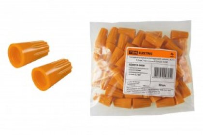 TDM соединительный изолирующий зажим (СИЗ-3) 2,5-5,5 мм2 оранжевый (цена за уп. 50 шт) SQ0519-0008