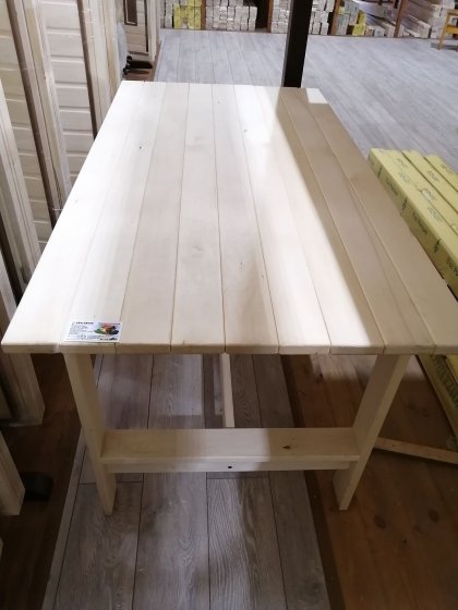 Стол деревянный, липа 80х180 см