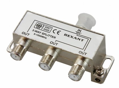 Proconnect splitter (делитель) на 3TV 5-900MHz (желтый) 05-6032