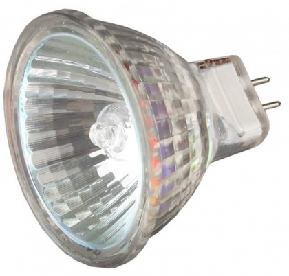 Лампа галогенная СВЕТОЗАР с защитным стеклом, цоколь GU4, диаметр 35мм, 20Вт, 12В