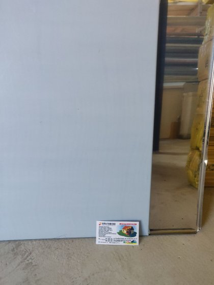 Экран защитный зеркальная нержавейка 100*100 см для печи бани и сауны
