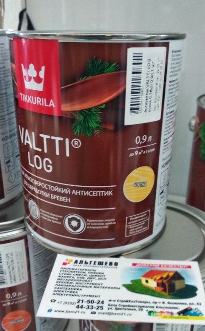 Антисептик VALTTI LOG (Валтти Лог) сосна 0,9 л // Tikkurila