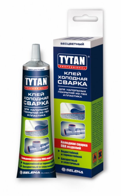 Tytan  Professional клей холодная сварка  для напольных покрытий из ПВХ и пластика 100 г