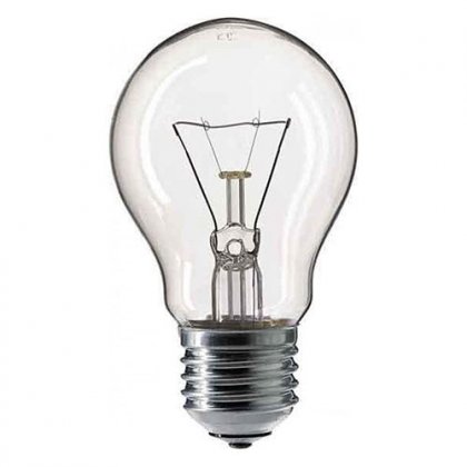 Лампа Б 60W E27 (уп.100шт.) цветная гофра (Калашниково)