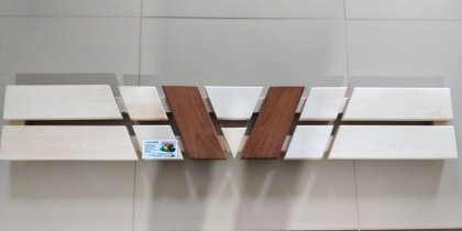 Подспинник для бани и сауны 120 см х 20 см комбинированный