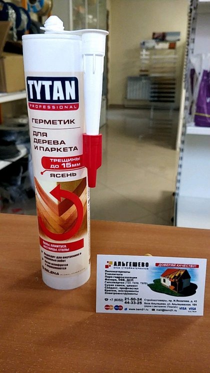 Tytan Professional герметик акриловый для паркета ясень 310 мл