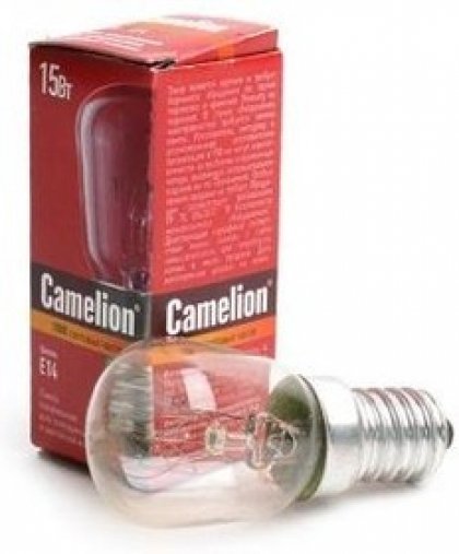 Camelion лампа для холодильников и шв.машин E14 15W прозрачная 15/P/CL/E14