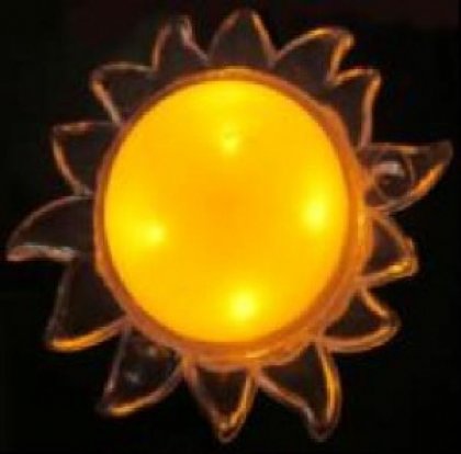 Светильник Космос KOCNL_LP1004 ночник 1W 4LED солнце, 220V, пластик, без выкл., 1 цвет
