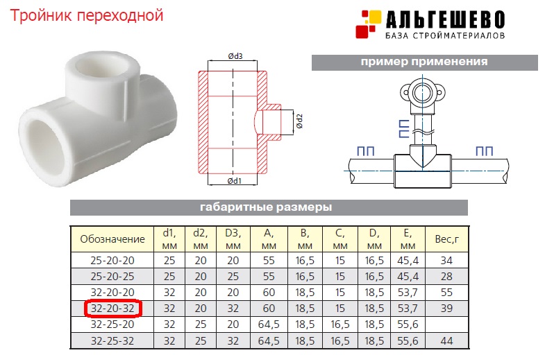 Диаметр 40 длина. Тройник ПП 32 Размеры. Тройник одноплоскостной ППР 25 20. Тройник рр переходной 25-20-25 чертеж. Размеры тройник полипропилен 40х20х40.